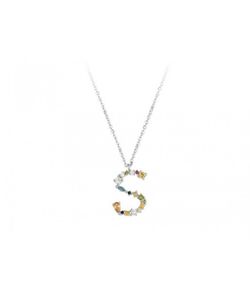 Colgante Plata Liska Mujer LET01CL-S Colgante S Circonitas Multicolor
