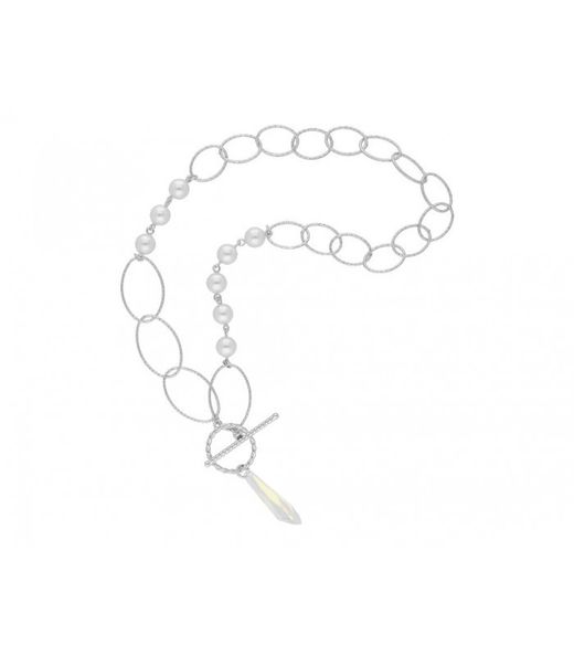 Pingente Liska Feminino em Prata LSW0178CL Pérolas Zircônia