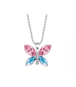 Pingente feminino Liska em prata LSW0187CL-RA com zircônia borboleta