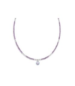 Colgante Plata Liska Mujer LSW0188CL-AB Liska crystals Moradas