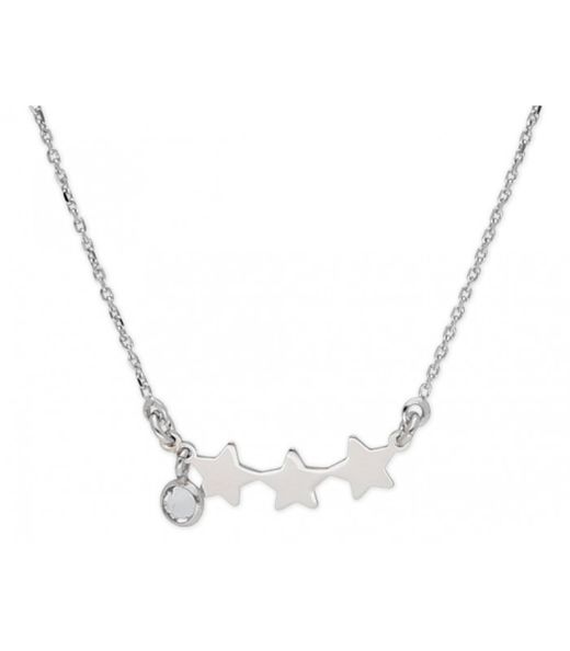 Liska Women's Silver Necklace LSW4275CL Stars Zirconia