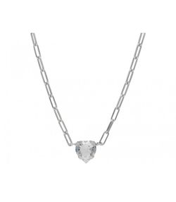 Colgante Plata Liska Mujer LSW4362CL-B Corazón Gris