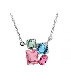 Colgante Liska Plata LSW4406CL Cristales Multicolor