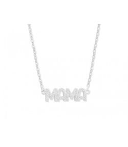 Colgante Plata Liska Mujer MAMA03CL Mamá Circonitas