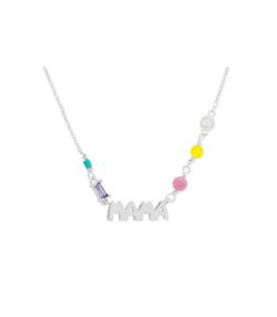 Colgante Plata Liska Mujer MAMA09CL Mamá Piedras Naturales
