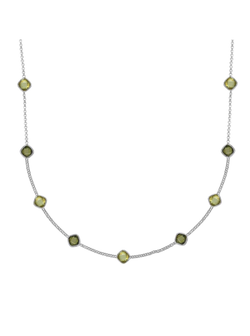 Collar Plata Mujer PSET171/3 Circonitas Verdes