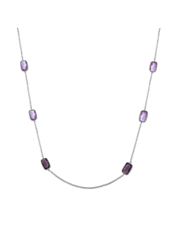 Collar Plata Mujer PSET173/3 Circonitas Moradas