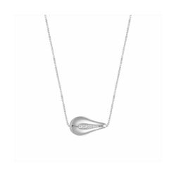 Collar Plata N22074 Gota Con Circonitas