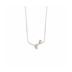 Collar Plata N23004CH Piedras Champagne Con Circonitas