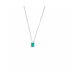 Collar Plata Sovrani 45cm J8325 Circonita Y Esmeralda