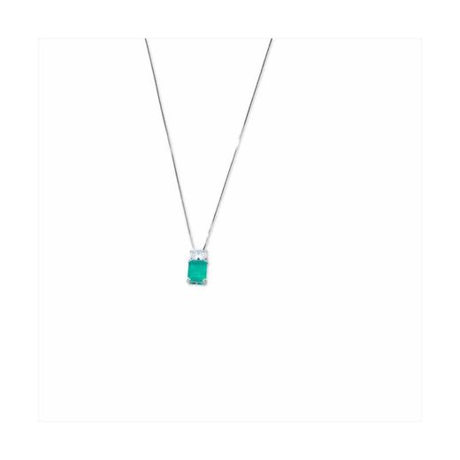 Collar Plata Sovrani 45cm J8325 Circonita I Maragda