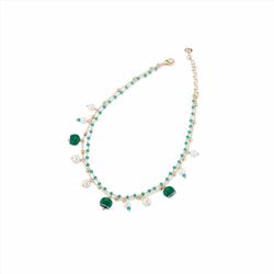 Collar Sovrani Bronce 40+5cm J10722 Chapado Campana Verde