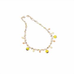 Collar Sovrani Bronce 40+5cm J10728 Chapado Campana Amarilla