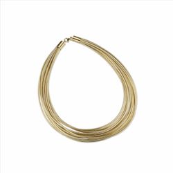 Collar Sovrani Bronce 43+5cm J9282 Lurex Con Hilos