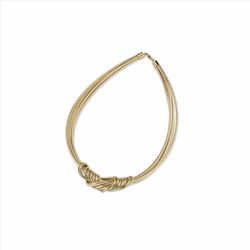 Collar Sovrani Bronce 43+5cm J9284 Lurex Con Hilos