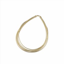 Collar Sovrani Bronce 43+5cm J9285 Lurex Con Hilos