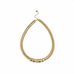 Collar Sovrani Bronce 45+6cm J10911 Chapado Con Circonitas