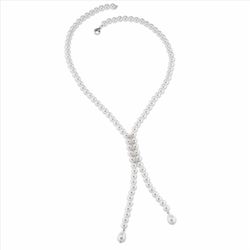 Collar Sovrani Bronce 80cm J10489 Perlas Con Circonitas