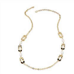 Collar Sovrani Bronce 85cm J9136 Chapado Perlas