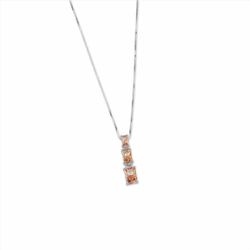 Collar Sovrani Plata 40+5cm J11104 Circonitas Naranja