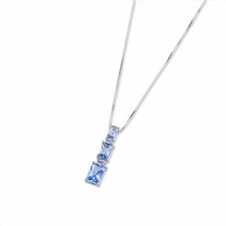 Collar Sovrani Plata 40+5cm J11106 Circonitas Azul