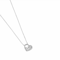 Collar Sovrani Plata 40+5cm J11136 Corazón Con Circonitas