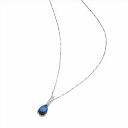Collar Sovrani Plata 40+5cm J11160 Circonitas Con Zafiro