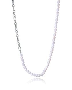 Collar Viceroy Acero 45+5cm Hombre 14226C01000 Perlas