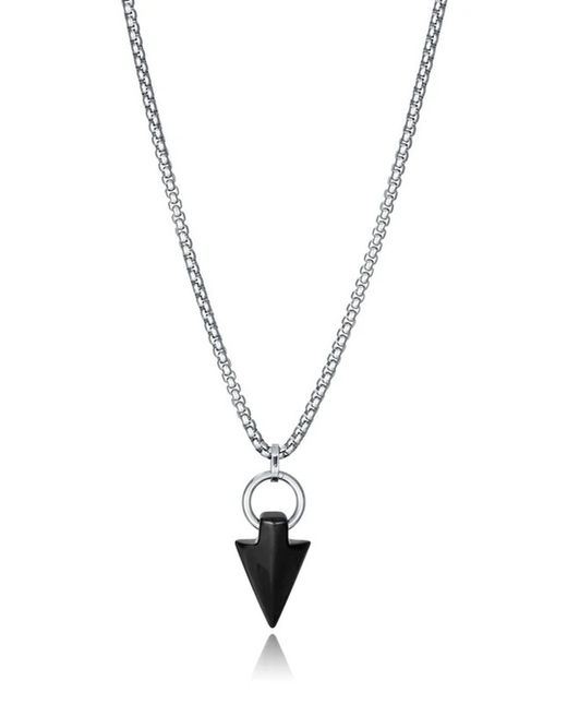 Viceroy Steel Necklace 50+5cm Men 14222C01000 Black Arrow Pendant