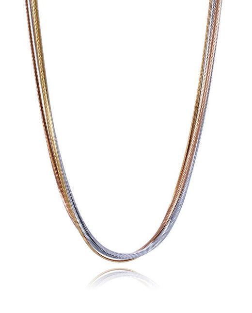 Viceroy Bicolor Steel Pink Necklace 40+5cm Women 75369C01019 Multiple