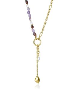 Collar Viceroy Acero Dorado 38,5+5cm Mujer 14201C01012 Perlas Piedras