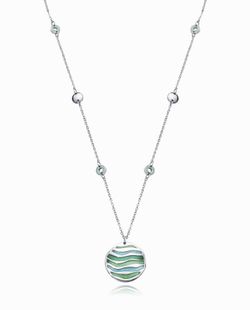 Collar Viceroy Mujer Disco Esmalte Verde Azul 15135C01013