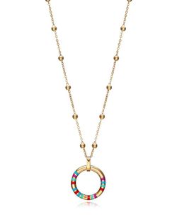 Collar Viceroy Mujer Dorado Anilla Esmalte Multicolor 15133C01019