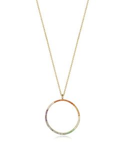 Viceroy Woman Necklace Silver Golden Zircons Multicolor 85027C100-39