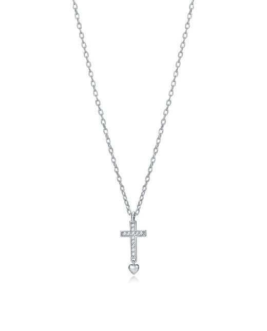 Viceroy Women's Necklace Hoop Cross Zircons Heart 13023C000-30
