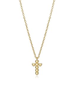 Collar Viceroy Mujer Dorado Cruz de Corazones 13024C100-06