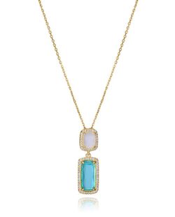 Collar Viceroy Plata Dorada 42+3cm Mujer 2305C100-59 Circonitas Cristales
