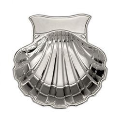 Concha Metal Plateado Grabar LU8132