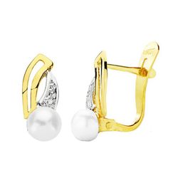 Communion Set 18kts Guld Bicolor Örhängen och 18kts Guld Bicolor Ring 20693