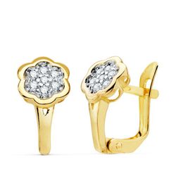 Communion Set 18kts Guld Bicolor Örhängen och 18kts Guld Bicolor Ring 20749