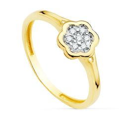 Communion Set 18kts Guld Bicolor Örhängen och 18kts Guld Bicolor Ring 20749