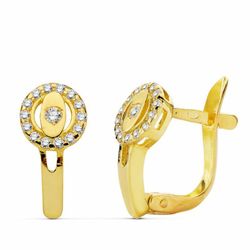 Communion Set 18kts Guldøreringe Zircons og 18kts Gold Ring Communion Zircons 20712