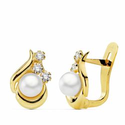 Conjunto de Comunhão Comunhão de Brincos de Ouro 18k e Comunhão de Anel de Ouro 18k 20707