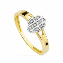 Communion Set 18kts Gold Earrings Communion and 18kts Gold Ring Communion 20714