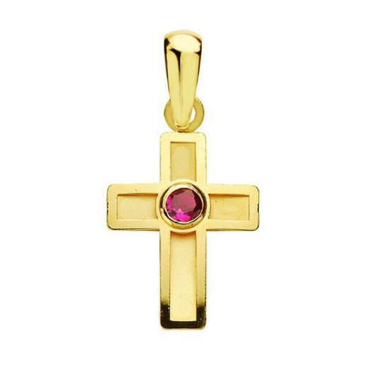 Nattvardsuppsättning 18kts guldörhängen kors och 18kts guldhängande kors 20699