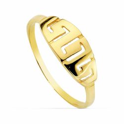 Communion Set 18kts Guld Greca Örhängen och 18kts Guld Greca Ring 20305