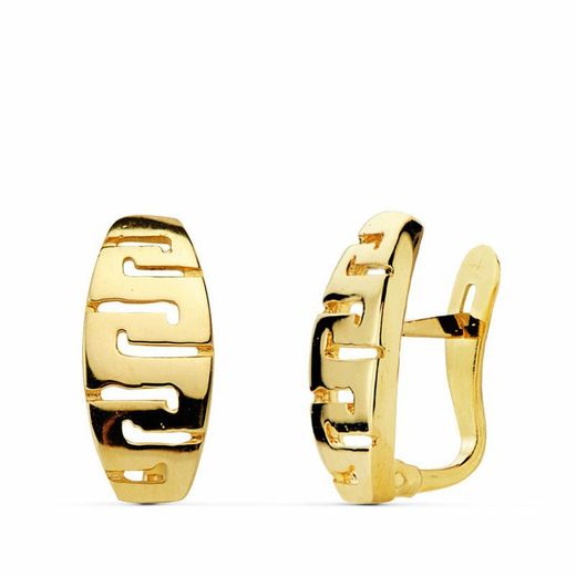 Communion Set 18kts Guld Greca Örhängen och 18kts Guld Greca Ring 20305