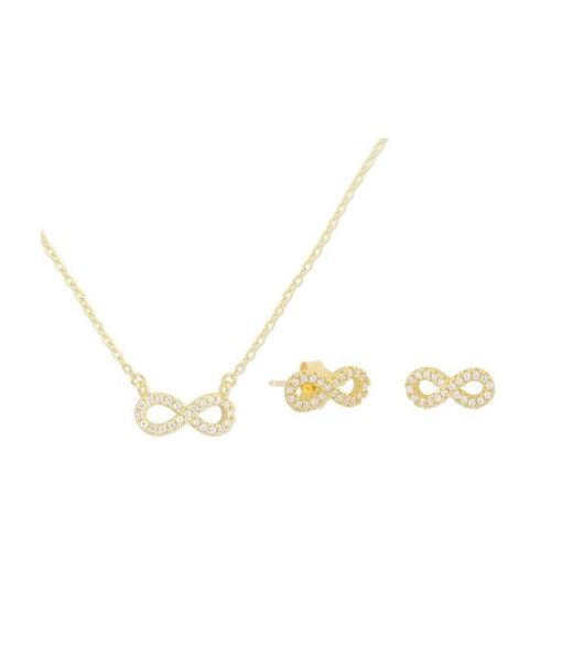 Conjunt Plata Daurada Liska Dona MED375C-D Infinit Circonites