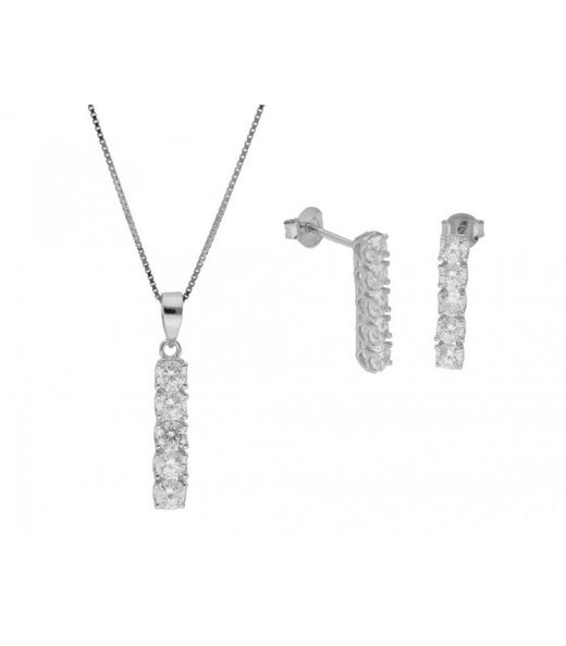 Conjunto Plata Liska Mujer LAD1184C-S Barra Liska Crystals