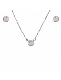 Conjunto Plata Mujer PJUE285 Media Luna